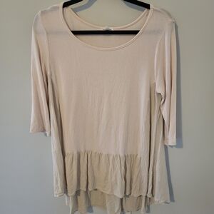 Silence + Noise Elegant Cream Women's Top